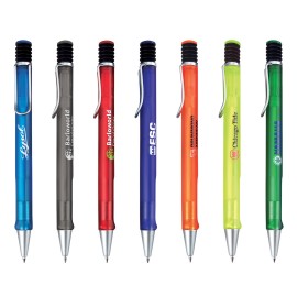 Plantagenet-305 Retractable Translucent Pens Logo Branded