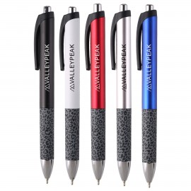 10 x 0.7mm Tip Ball Pen DOLLAR Note RED Click Ballpoint Pens Soft Rubber  Grip