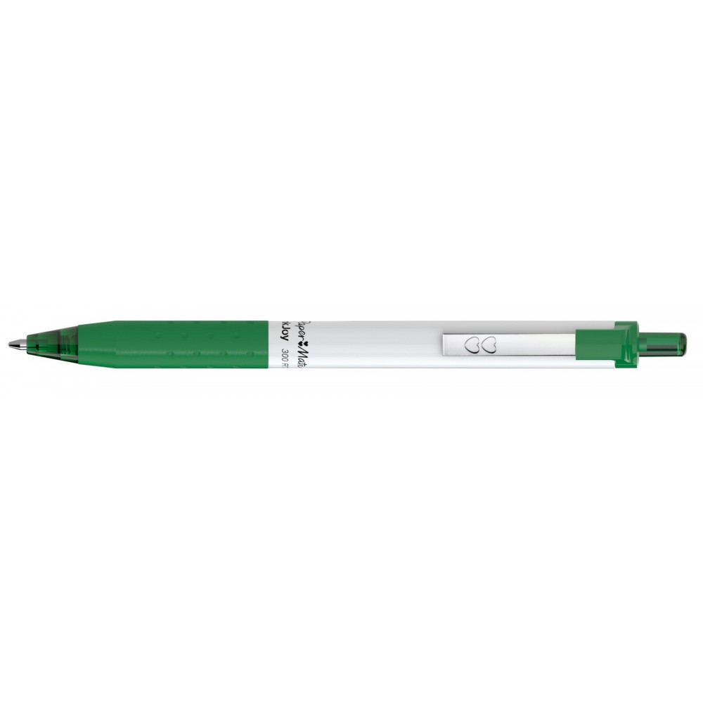 Custom Imprinted Papermate Inkjoy Retractable - White/Green