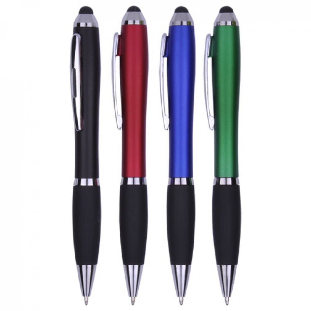Custom Imprinted 2-in-1 Multi-Function Ballpoint Pen/Stylus