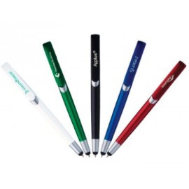 Clipper Click Action Ballpoint Pen w/Stylus Custom Imprinted