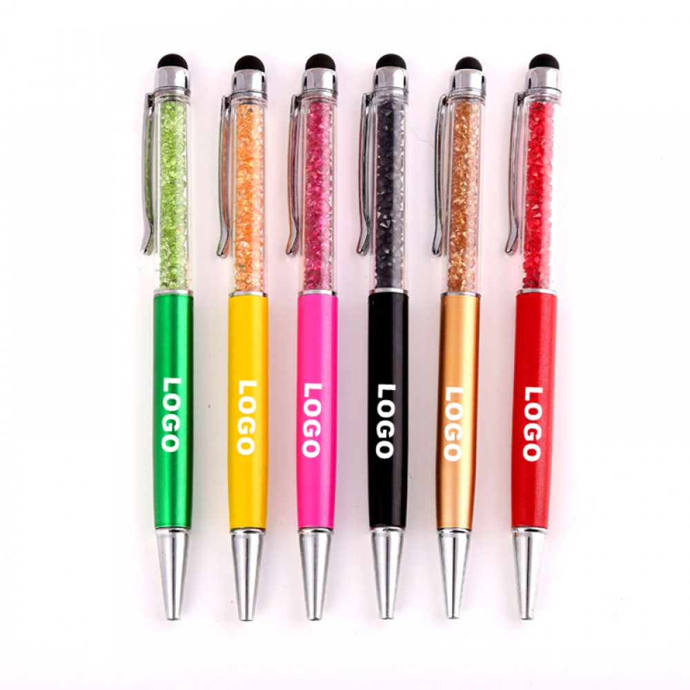 Custom Imprinted Metal Crystal Ballpoint Pen Custom Imprinted Metal Crystal Ballpoint Pen