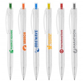 Aqua Clear - RPET Recycled Plastic Pen Custom Imprinted