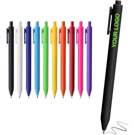 Logo Branded Custom ABS Retractable Click Action Gel Ink Medium Point Ballpoint Pen