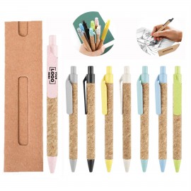 Eco-Friendly Kraft Paper Wrapped Cork Pen Custom Imprinted  Eco-Friendly Kraft Paper Wrapped Cork Pen Custom Imprinted