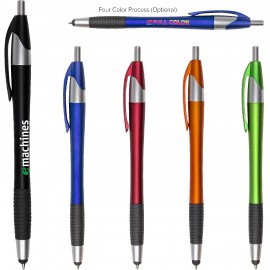 Archer2 Stylus Gripper Pen with Black Ink Logo Branded