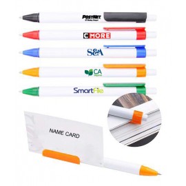 Logo Branded Ballpoint Pen with Card Holder