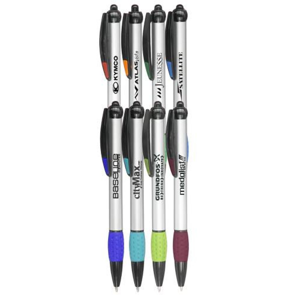 Advertising Click Ballpoint Pen w/ Black Ink Custom Imprinted