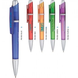 Polymer Collection Frosty Ballpoint Pen Logo Branded