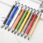 Custom Imprinted Custom Metal Ball Point Pen w/Stylus