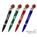 Custom Engraved Basketball Ballpoint Pen - Sports & Basketball Promotions