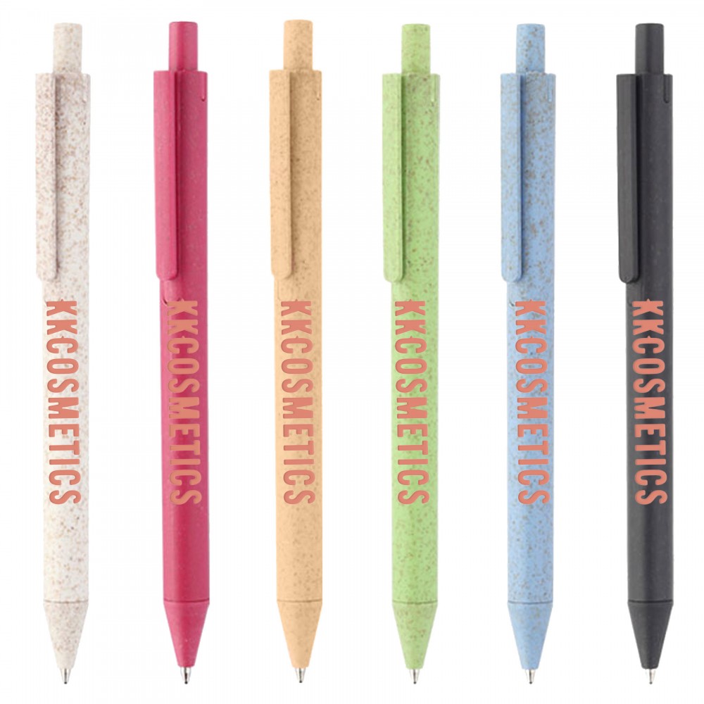 Logo Branded Eco Wheat Straw Pen