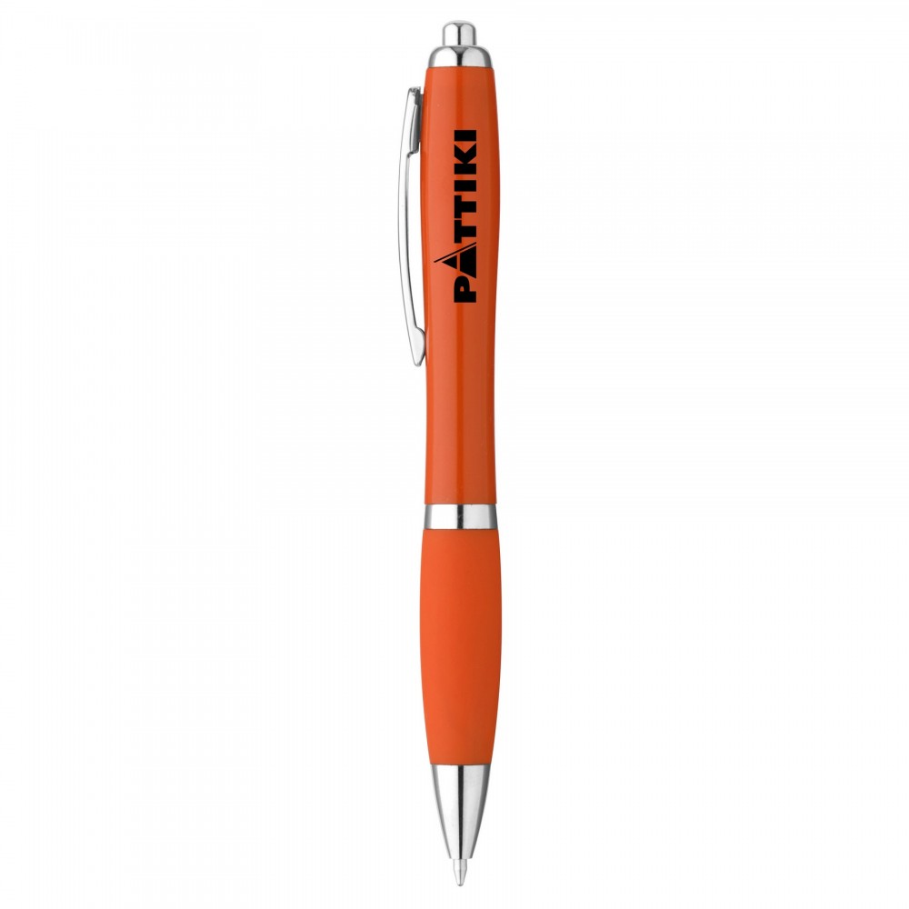Curvy Cloud Plastic Ballpoint Pen Logo Branded Curvy Cloud Plastic Ballpoint Pen Logo Branded