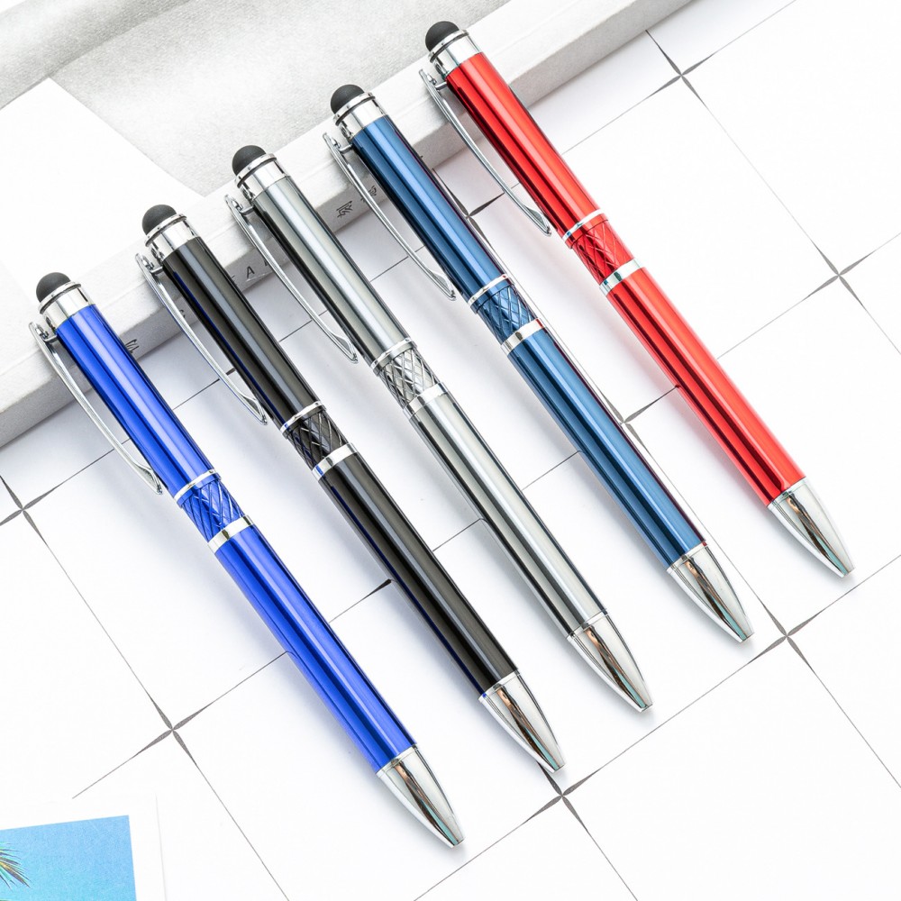 Creative Metal Ballpoint Click Pen W/stylus Custom Imprinted