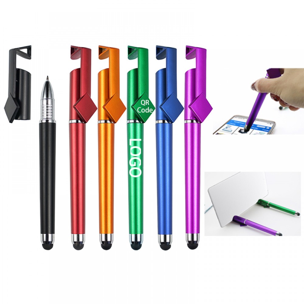 Logo Branded Multifunctional 3 in 1 Phone Holder Touch Ballpoint Pen Logo Branded Multifunctional 3 in 1 Phone Holder Touch Ballpoint Pen