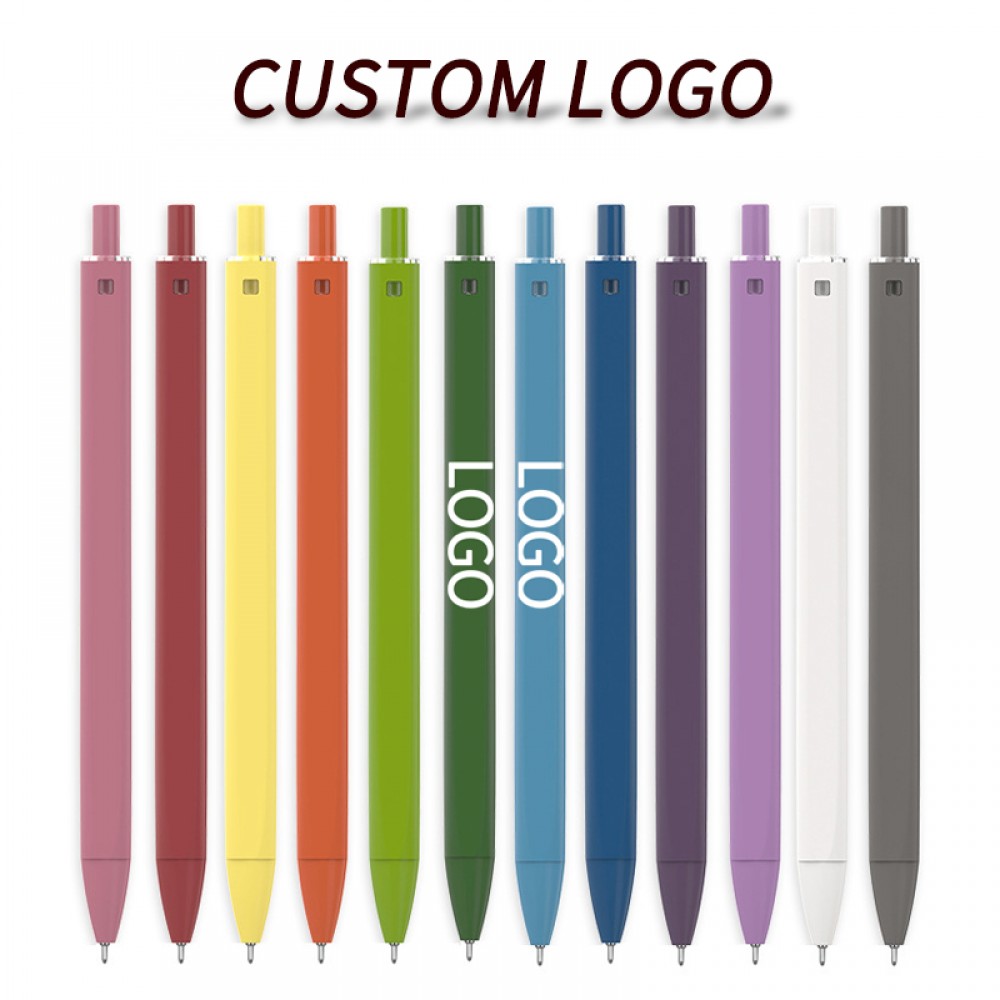 Logo Branded Retractable Comfortable Writing Ballpoint Pens Black Ink Logo Branded Retractable Comfortable Writing Ballpoint Pens Black Ink