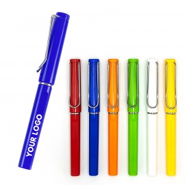 Custom Engraved Custom ABS Cap Action Black Ink Medium Point Pen w/Metal Pocket Clip