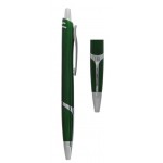 Custom Engraved Ball Point Pen, Green - Pad Printed