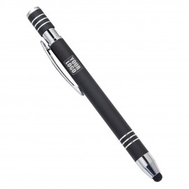 Soft Touch Metal Pen With Stylus Custom Engraved