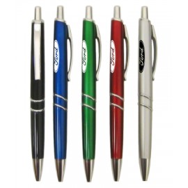 Logo Branded Union Printed - Roosevelt - Clicker Pen with 1 Color Logo