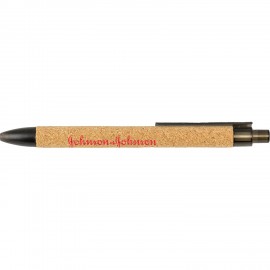 Logo Branded Cork 100% Cork Barrel Pen