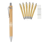 Custom Imprinted Wood Natural Engraving Retractable Pen