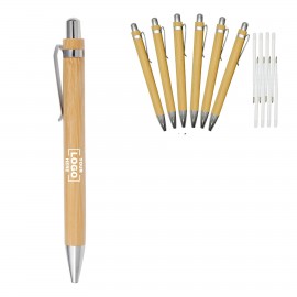 Custom Imprinted Wood Natural Engraving Retractable Pen