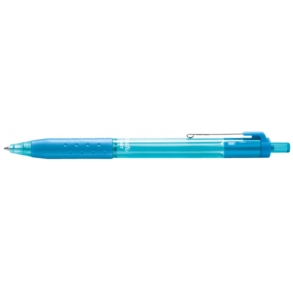 Papermate Inkjoy Retractable Translucent Barrel - Turquoise Custom Engraved
