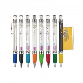 Custom Imprinted Translucent Banner Pen  Custom Imprinted Translucent Banner Pen