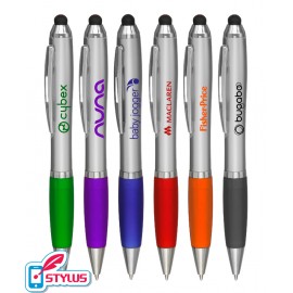 Custom Imprinted Union Printed - Silver - Executive - Stylus Pens