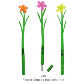 Flower Shaped Ballpoint Pen - Garden, Florist, Love Promotions Logo Branded