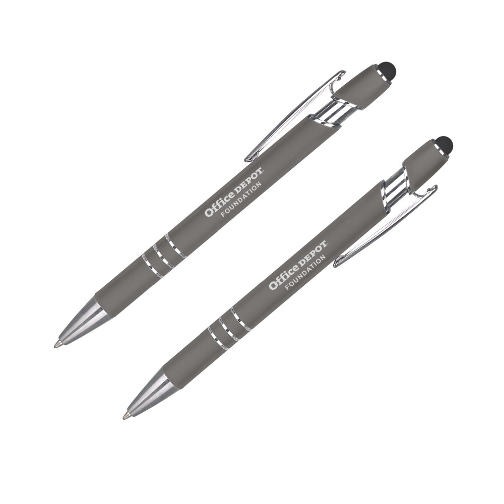 Black Ink Metal Pen with Stylus Custom Engraved Black Ink Metal Pen with Stylus Custom Engraved