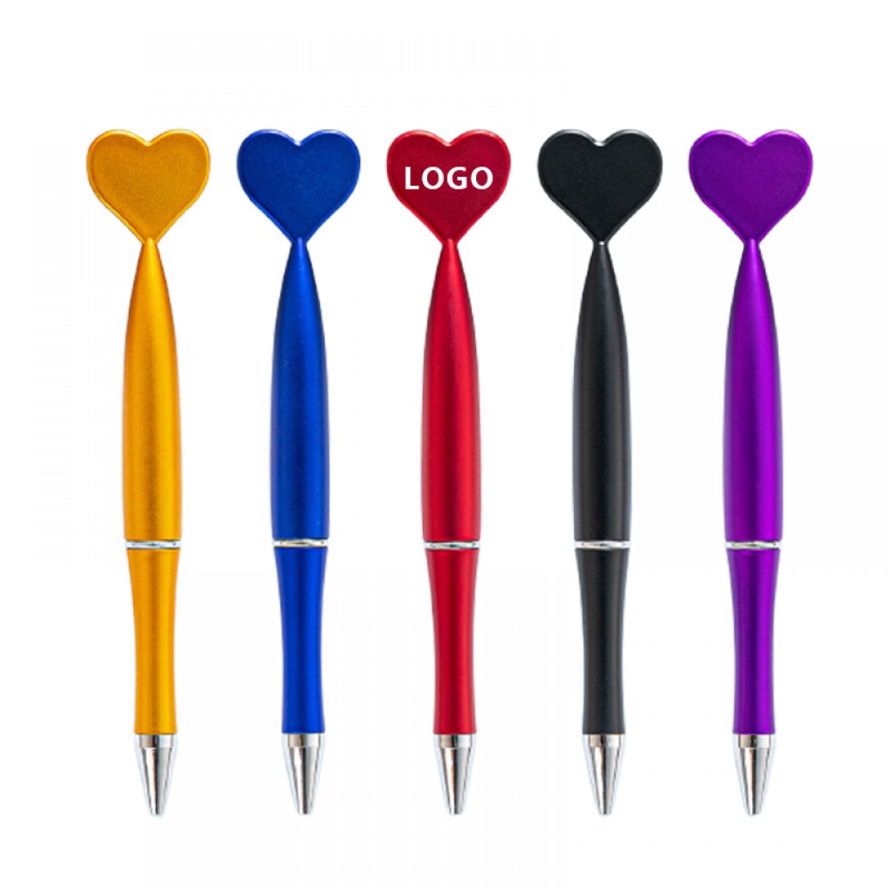 Cartoon Heart Shaped Ballpoint Pen Logo Branded Cartoon Heart Shaped Ballpoint Pen Logo Branded