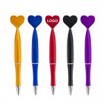 Cartoon Heart Shaped Ballpoint Pen Logo Branded