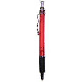 Ball Point Pen, Red - Black Rubber Grip - Pad Printed Custom Engraved  Ball Point Pen, Red - Black Rubber Grip - Pad Printed Custom Engraved
