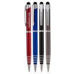 Oceanside Ballpoint Twist Stylus Pen (Black) Logo Branded