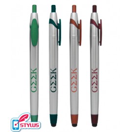 Logo Branded - Greek - Stylus Clicker Pen
