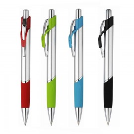 Plastic 2-Tone Neptune Click Action Ball Point Pen Custom Imprinted