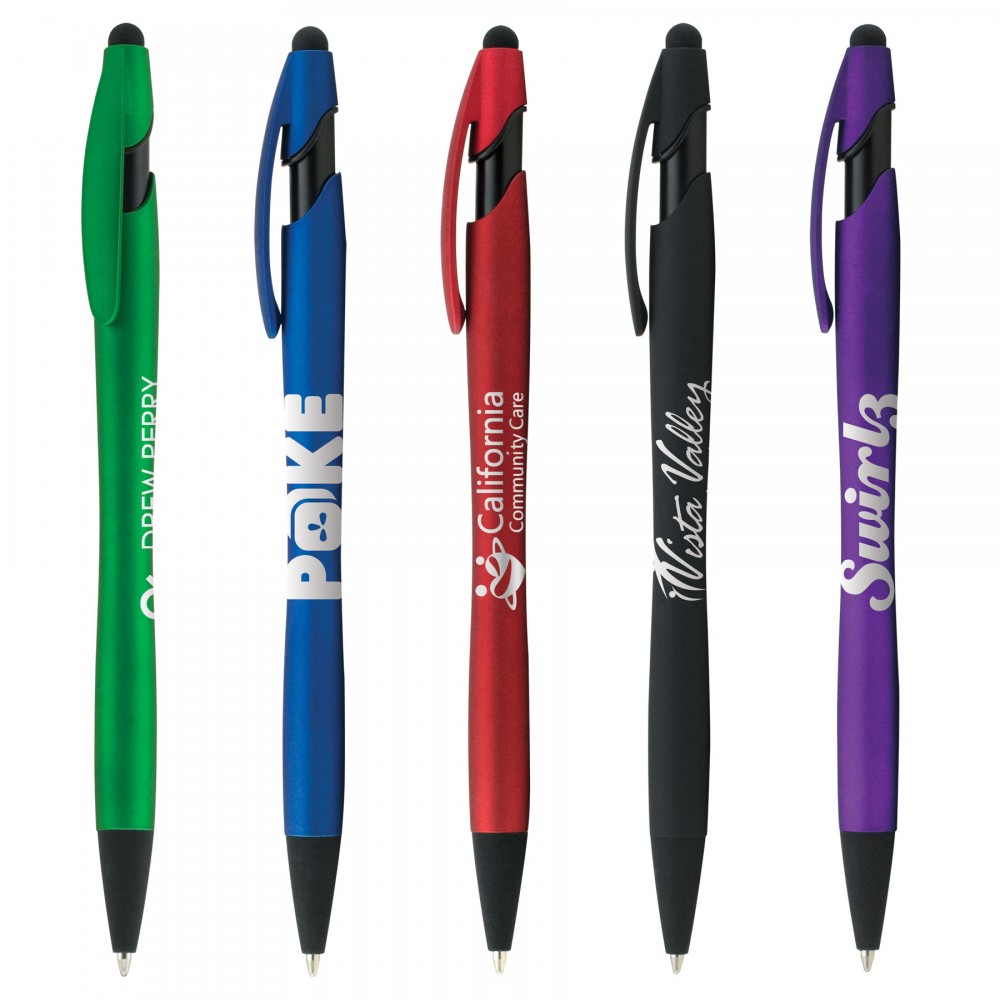 La Jolla Softy Pen w/ Stylus Custom Imprinted La Jolla Softy Pen w/ Stylus Custom Imprinted