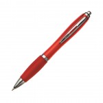 Logo Branded Marino Translucent Pen - Red
