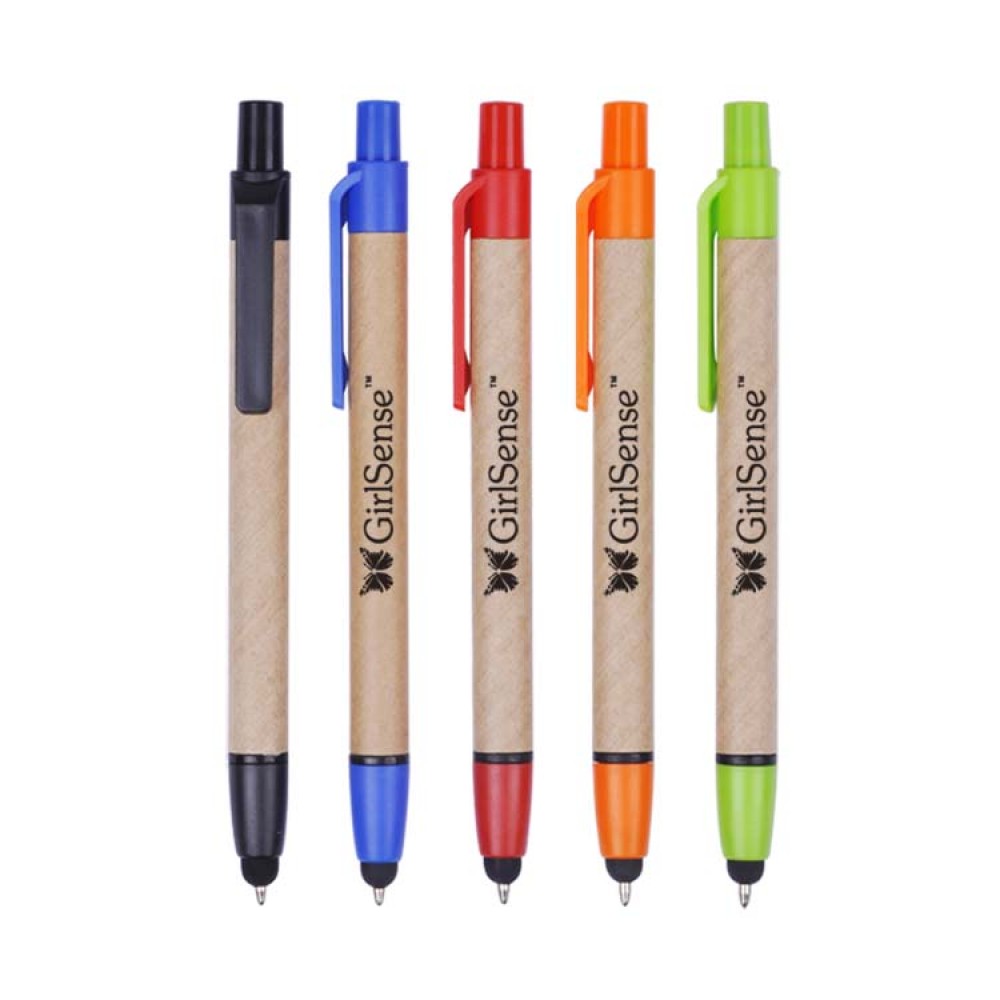 Custom Engraved Recycled Ballpoint Stylus Pen