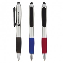 Sleek Screen-Cleaning Stylus Pen Custom Imprinted