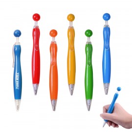 Ball Shaped Click Pen Logo Branded  Ball Shaped Click Pen Logo Branded