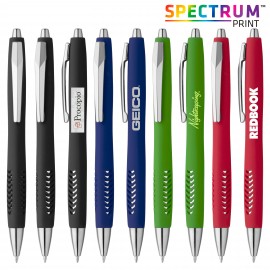 Logo Branded Magnolia Soft Touch Ballpoint Pen