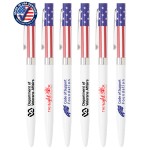 USA made Patriotic Twister Deluxe Pen W/ Stars And Stripes Cap Custom Imprinted