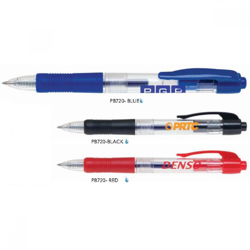Polymer Wide Body Ballpoint Pen w/ Brushed Silver Clip & Trim Custom Imprinted Polymer Wide Body Ballpoint Pen w/ Brushed Silver Clip & Trim Custom Imprinted