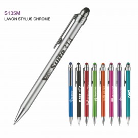 Custom Imprinted Lavon Stylus Chrome Pen
