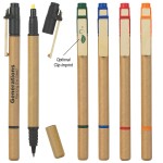 Eco-friendy Pen and Highlighter Combo Custom Imprinted