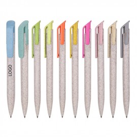 Wheat Straw Ballpoint Pen Logo Branded  Wheat Straw Ballpoint Pen Logo Branded