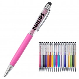 Logo Branded Crystal Ballpoint Pen / Stylus